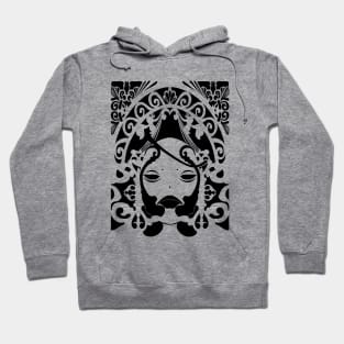 Grimoire Weiss (Black on White) Hoodie